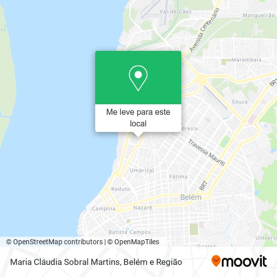 Maria Cláudia Sobral Martins mapa