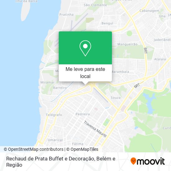 Rechaud de Prata Buffet e Decoração mapa