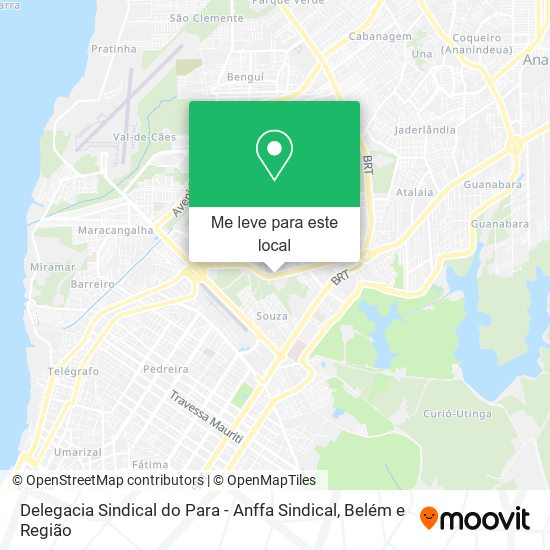 Delegacia Sindical do Para - Anffa Sindical mapa