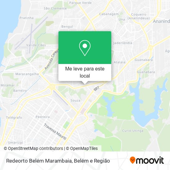 Redeorto Belém Marambaia mapa