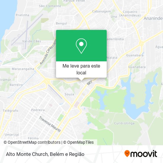 Alto Monte Church mapa