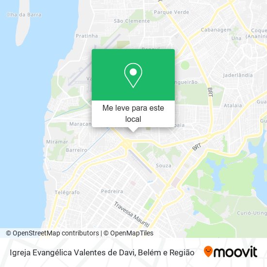 Igreja Evangélica Valentes de Davi mapa