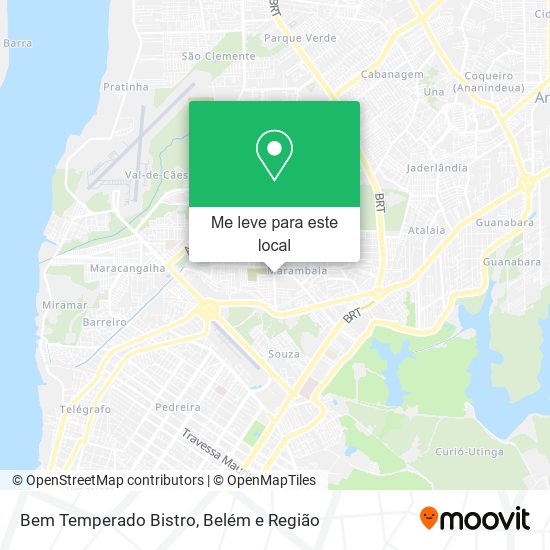 Bem Temperado Bistro mapa