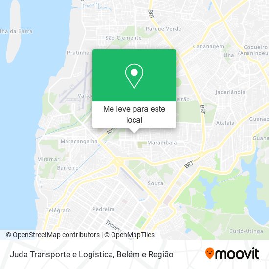 Juda Transporte e Logistica mapa