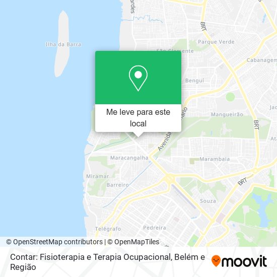 Contar: Fisioterapia e Terapia Ocupacional mapa
