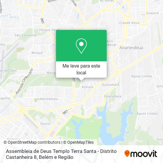Assembleia de Deus Templo Terra Santa - Distrito Castanheira 8 mapa