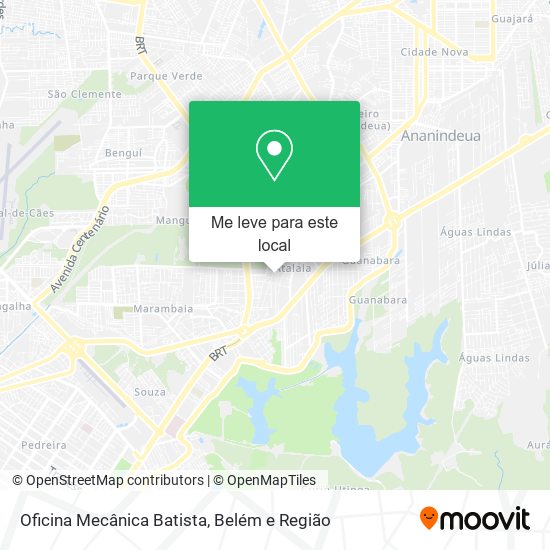Oficina Mecânica Batista mapa
