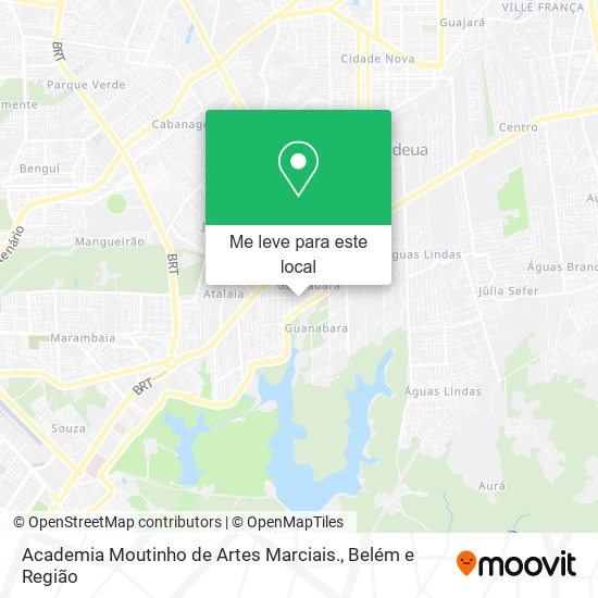 Academia Moutinho de Artes Marciais. mapa