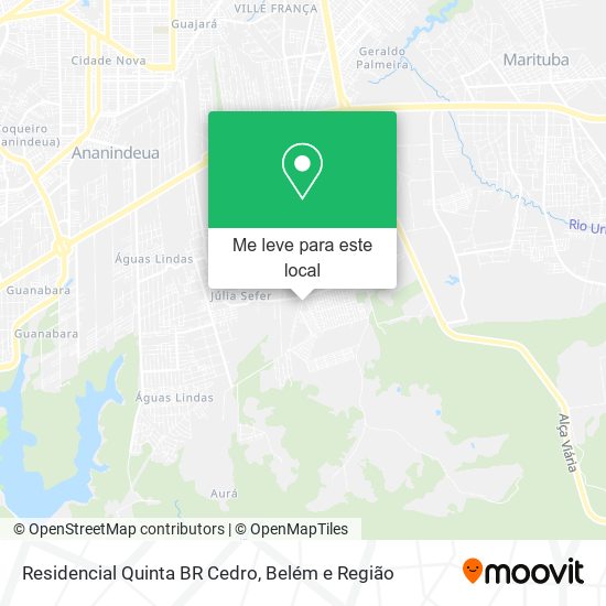 Residencial Quinta BR Cedro mapa