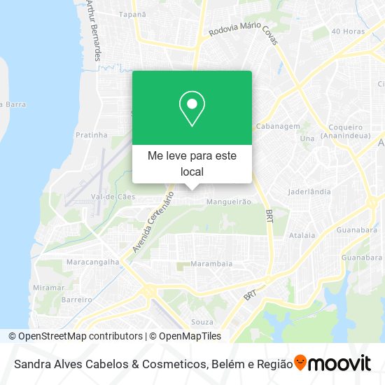 Sandra Alves Cabelos & Cosmeticos mapa