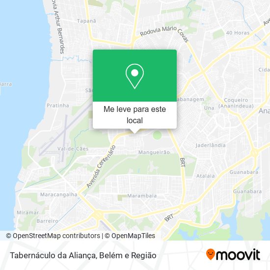 Tabernáculo da Aliança mapa