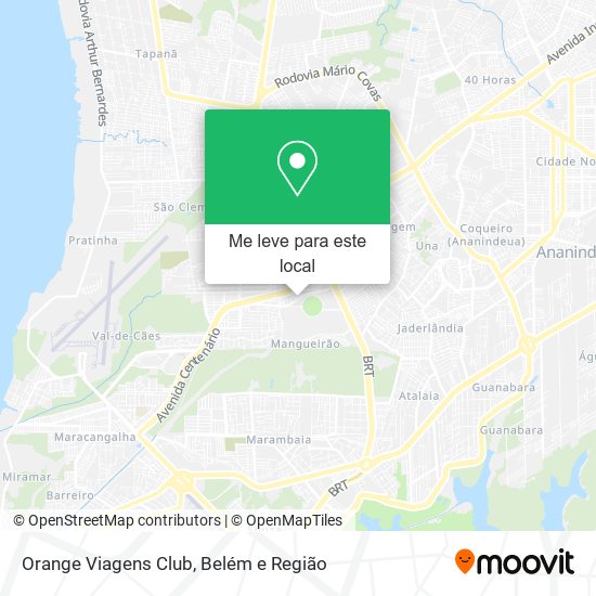 Orange Viagens Club mapa