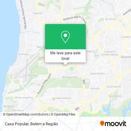 Casa Popular mapa
