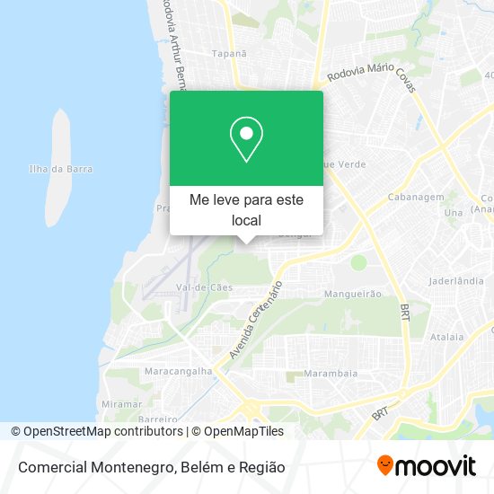 Comercial Montenegro mapa