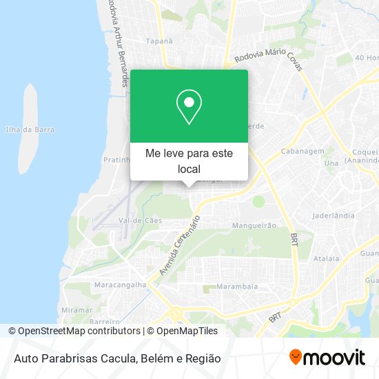 Auto Parabrisas Cacula mapa