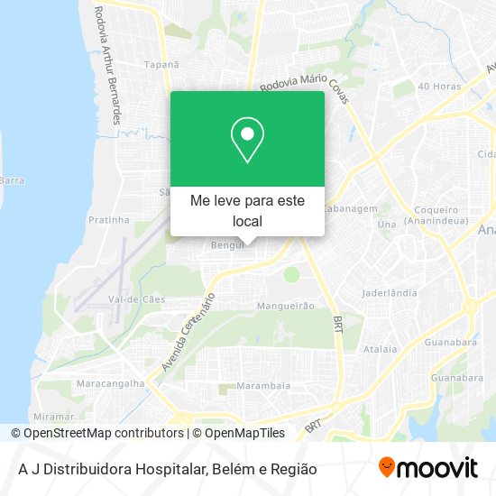 A J Distribuidora Hospitalar mapa