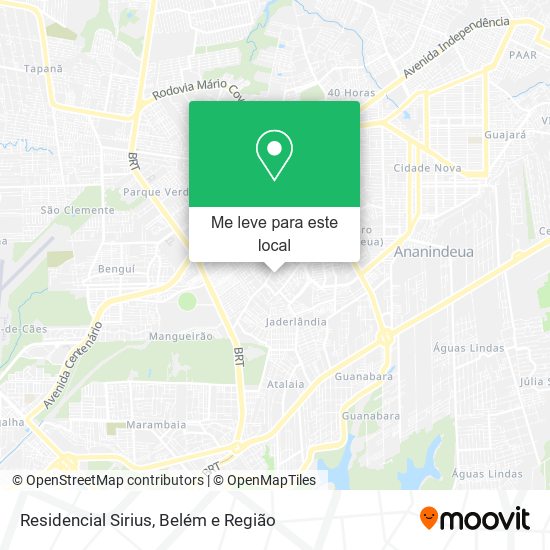 Residencial Sirius mapa