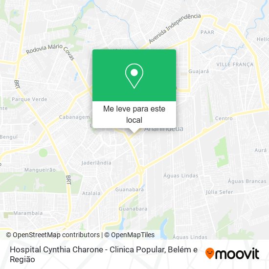 Hospital Cynthia Charone - Clinica Popular mapa