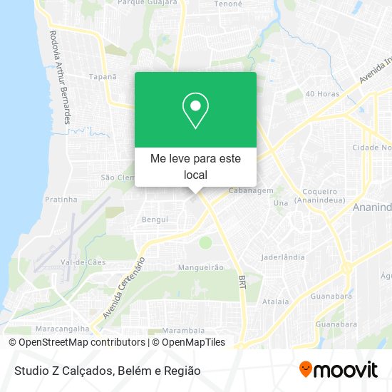 Studio Z Calçados mapa