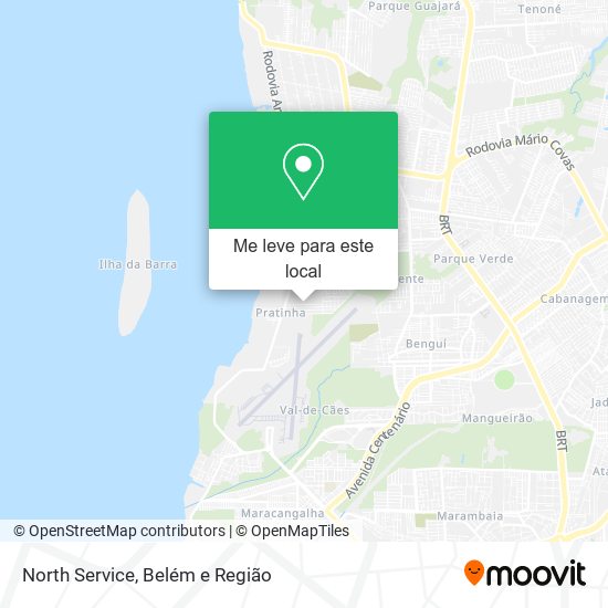 North Service mapa
