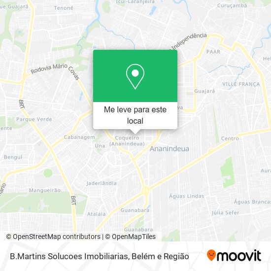 B.Martins Solucoes Imobiliarias mapa