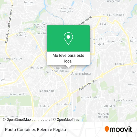 Posto Container mapa