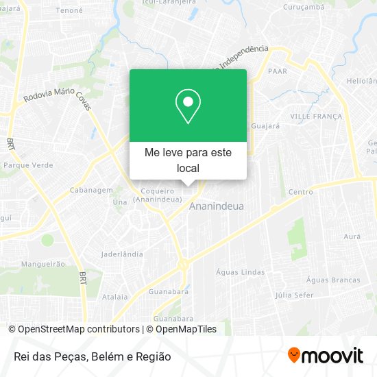 Rei das Peças mapa