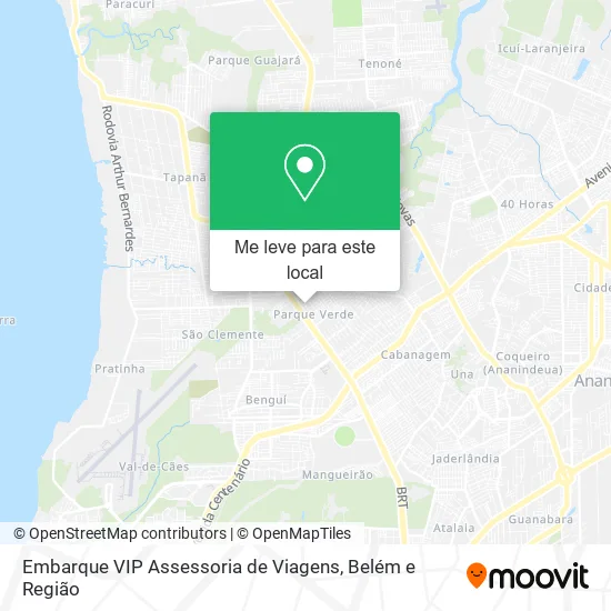 Embarque VIP Assessoria de Viagens mapa