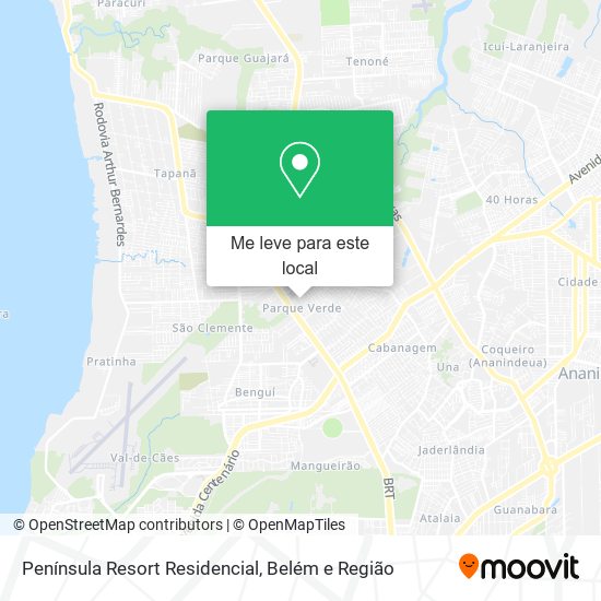 Península Resort Residencial mapa