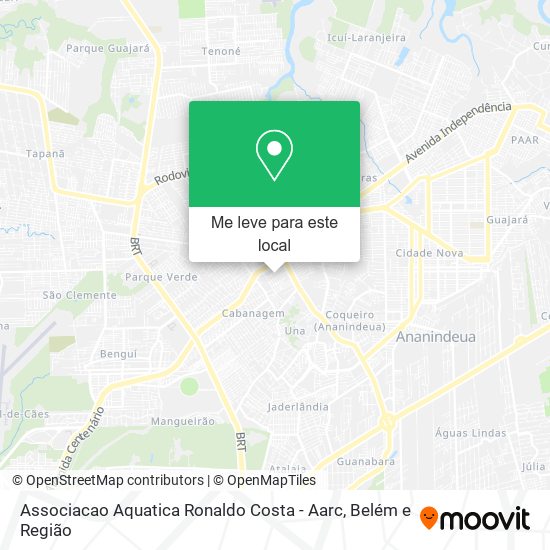 Associacao Aquatica Ronaldo Costa - Aarc mapa