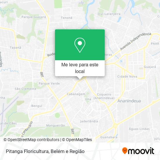 Pitanga Floricultura mapa