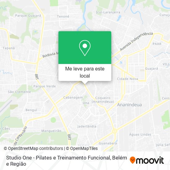 Studio One - Pilates e Treinamento Funcional mapa