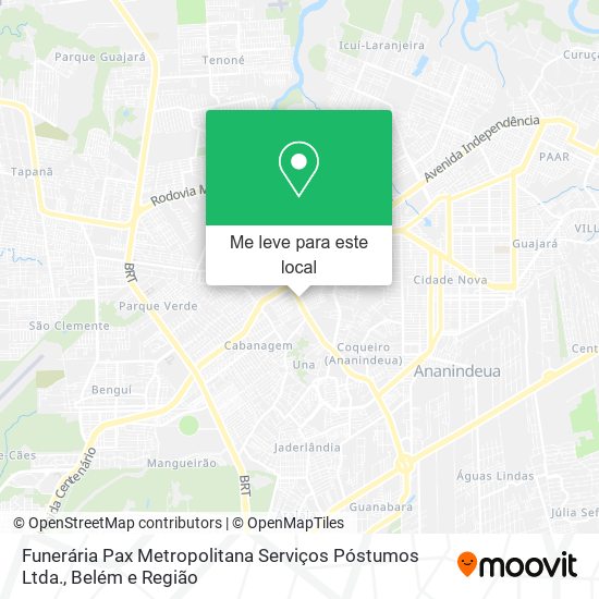 Funerária Pax Metropolitana Serviços Póstumos Ltda. mapa