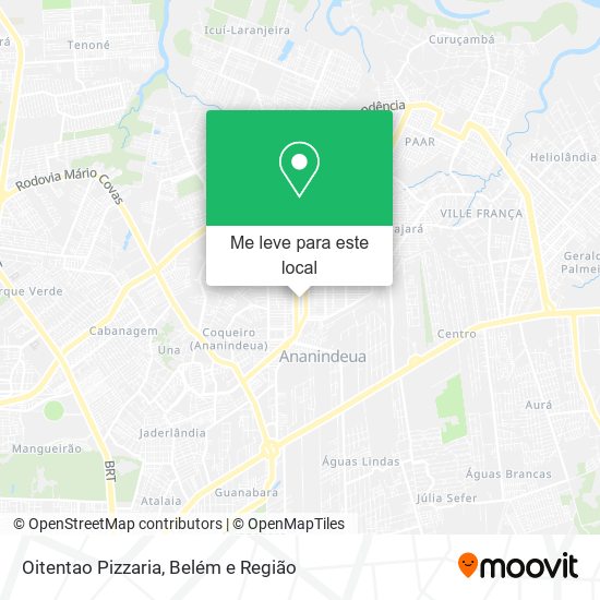 Oitentao Pizzaria mapa