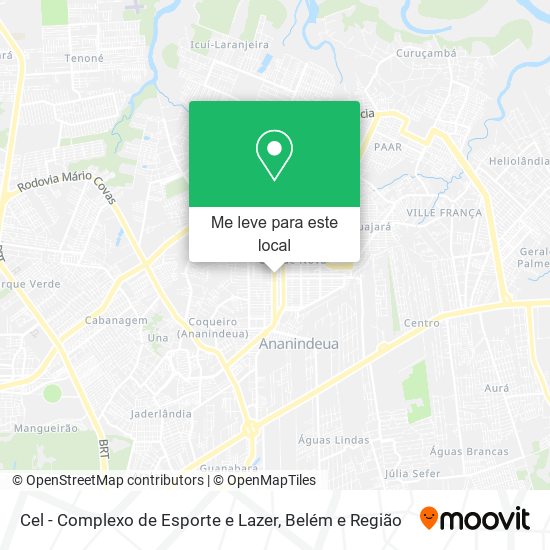 Cel - Complexo de Esporte e Lazer mapa