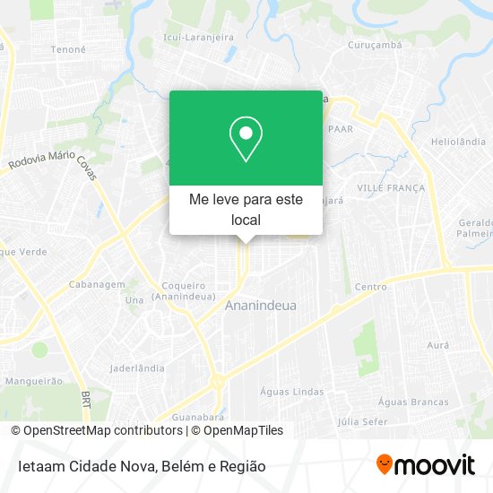 Ietaam Cidade Nova mapa