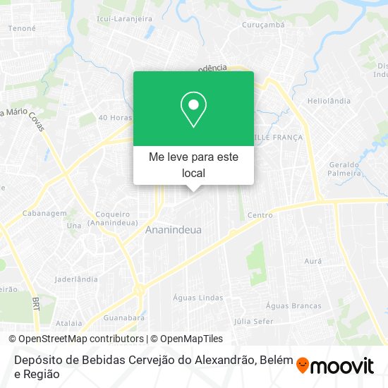 Depósito de Bebidas Cervejão do Alexandrão mapa