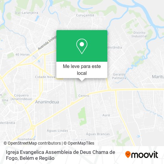 Igreja Evangelica Assembleia de Deus Chama de Fogo mapa