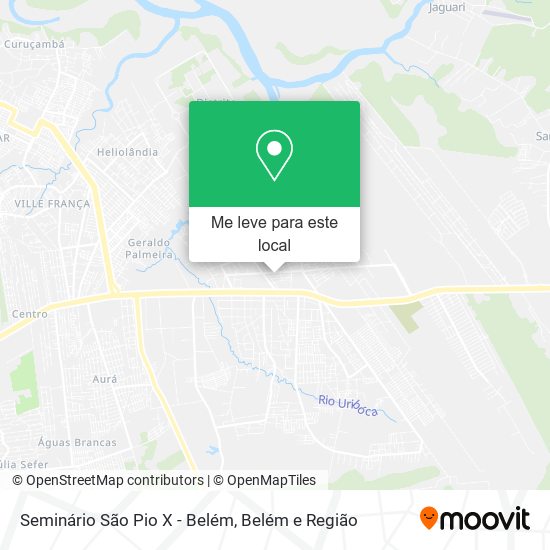 Seminário São Pio X - Belém mapa