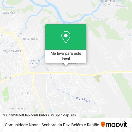 Comunidade Nossa Senhora da Paz mapa