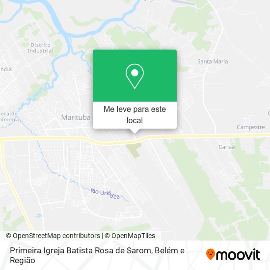 Primeira Igreja Batista Rosa de Sarom mapa