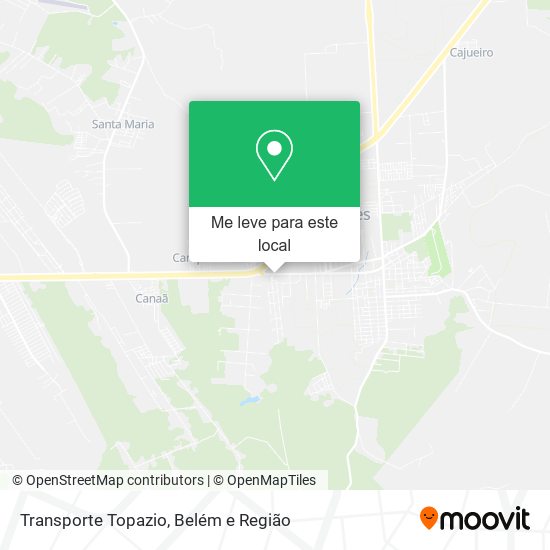 Transporte Topazio mapa