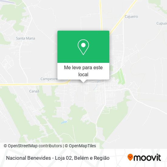 Nacional Benevides - Loja 02 mapa