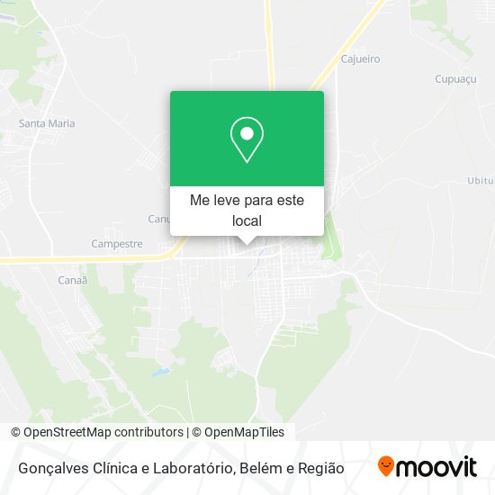 Gonçalves Clínica e Laboratório mapa