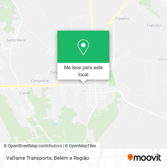 Valfame Transporte mapa