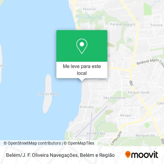 Belém / J. F. Oliveira Navegações mapa