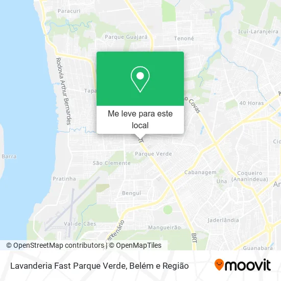 Lavanderia Fast Parque Verde mapa