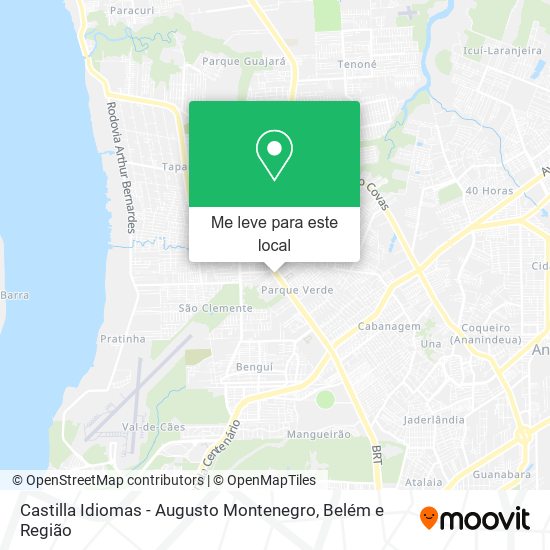 Castilla Idiomas - Augusto Montenegro mapa