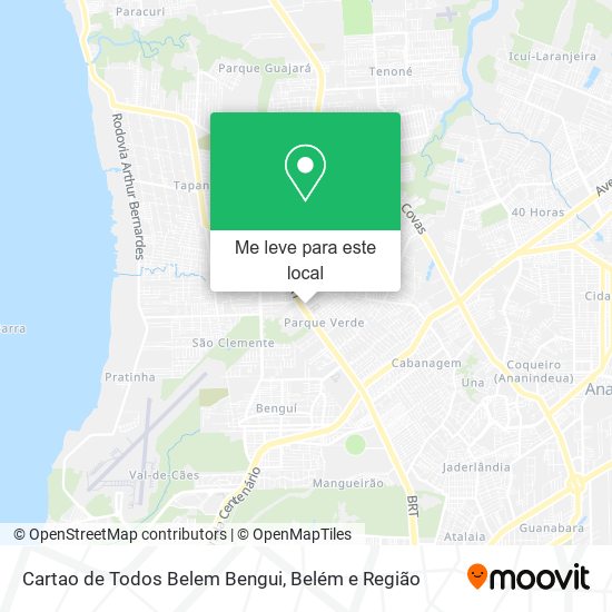 Cartao de Todos Belem Bengui mapa