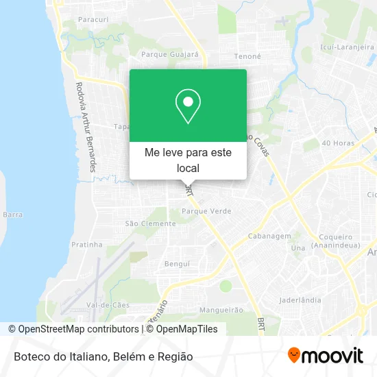Boteco do Italiano mapa